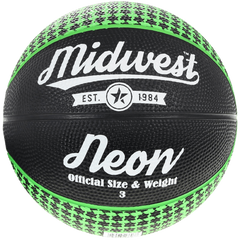 Midwest Neon Basketball Black Green All Sizes Available